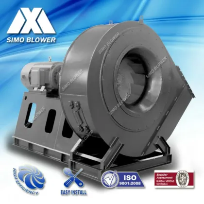 Large industrial boiler blowing air centrifugal blower fan