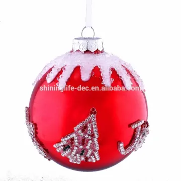 Xmas Decoration 6cm glass Christmas Ball
