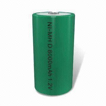 D-sized NiMH Rechargeable Battery with High Capacity of 10,000mAh