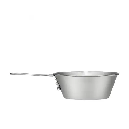 Portable Foldable Camping Pure Titanium Snow Pull Bowl