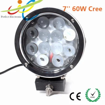 7"60W offroad Cree LED driving light,truck work light,4x4,tractor cree led work light