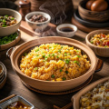 Molho de soja congelado arroz frito