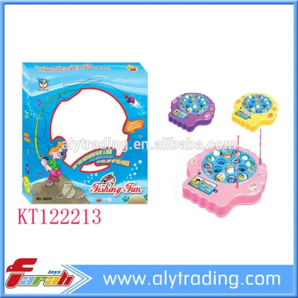 2016 Plastic toys electric fishing set B/O fishing game toys for children