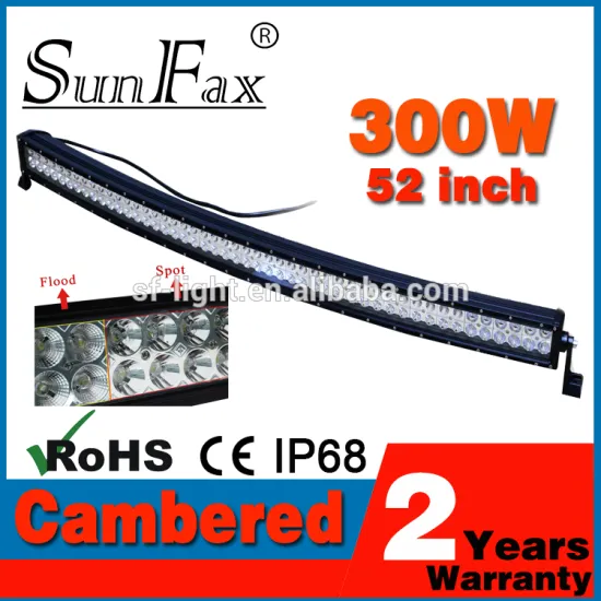 52'' 300w IP68 Curved Light Bar,Off Road LED Combo Light Bar,4X4 LED Off-road Led Bar