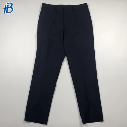 fashion men black casual trousers