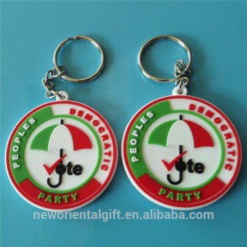 Soft PVC Keychain, 2D Rubber Keychain
