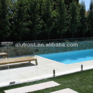 frameless plexi glass fence for pool