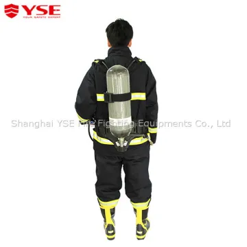 Drager style air breathing apparatus with silicone full face mask