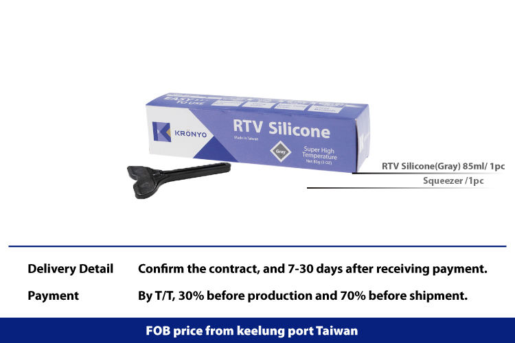 Caoutchouc en silicone rtv gris avec joint moteur Attachez le calcul