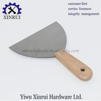 Stainless Steel Putty Knife with Wooden Handle - Professional Hand Tool