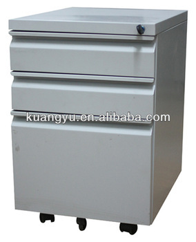 metal drawers for PROMOTION ,3 drawer steel mobile pedestal,rotating pedestal