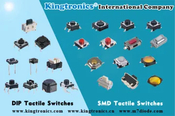 Kingtronics DIP and SMD Tactile (Tact) Switches