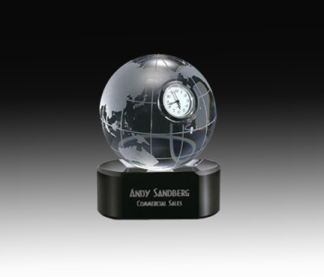 Customized Crystal Desk Clock
