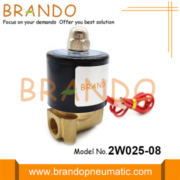 2W025-08 1/4'' NC Normally Closed Brass Solenoid Valve