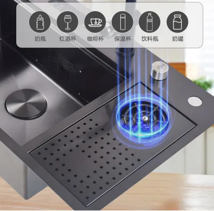Ultrasonic Dishwasher Sink Cup Washer Single Bowl