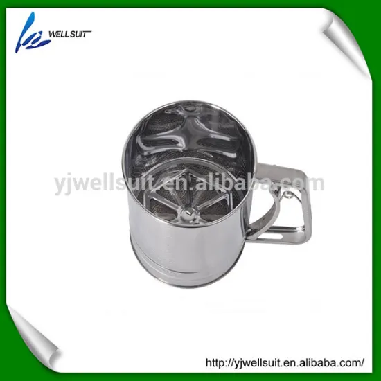 new design decorative stainless steel rotary sifter