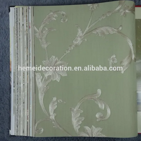 70cm wide PVC Flower design wallpaper with non-woven backing wallpapers for home decoration