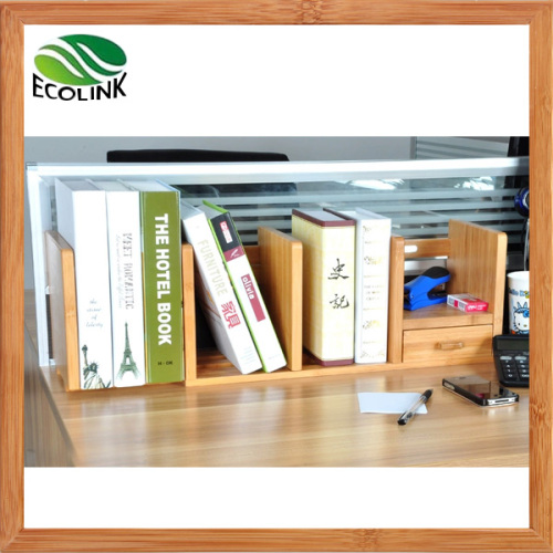 Bamboo Desk Organizer Book Rack