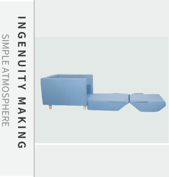 Heißverkaufsstoff Sitzbeutelsofa mit Fußschemel