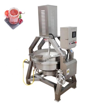 Electric Double Pot Machine with Planetary Mixer for Gas Steam Heating and Sauce