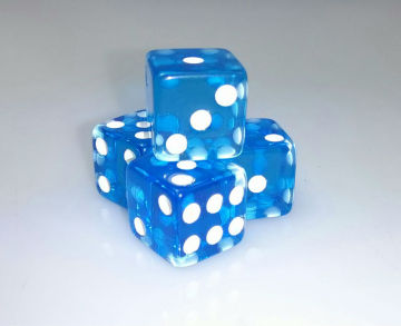 High quality straight resin colorful transparent dice 14MM