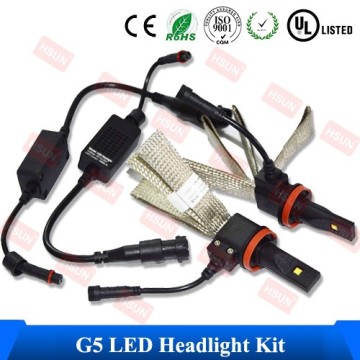 G5-2500 Lumen LED Headlight/ H7/ H8/H10/H11/9005/9006 led headlight bulb/12-24 volt led headlamp kit