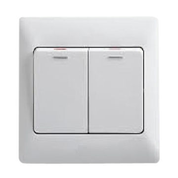 10A 250V 2-gang 1-way Switch