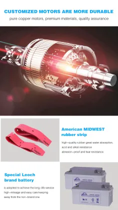 Electric industrial floor cleaner