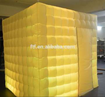 Yellow light inflatable photo booth