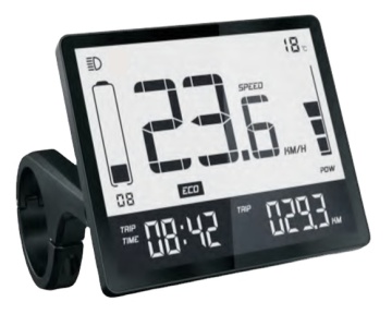 CE/EMC/Rohs Approved 24V/36V/48V Water-Proof E-Bike Display for MTB/CITY/FAT E BIKE