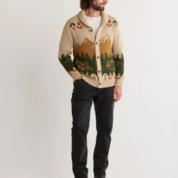 2024 New Winter Knitting Pattern for Men's Custom Cardigan Sweater