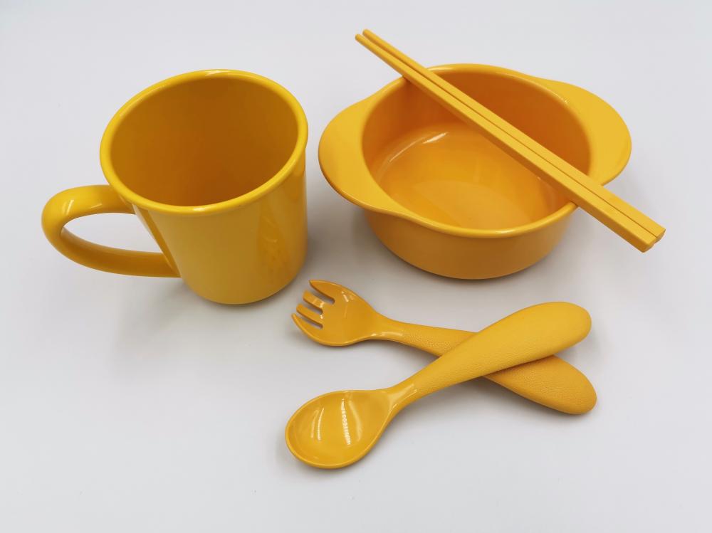 Cornstrach 5 Pieces Durable Tableware Set