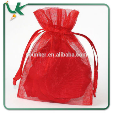 China Wholesale 3'' x 4'' Red Organza Bag