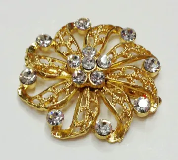 Unique Flower Shapes Rhinestone Shoe Clips