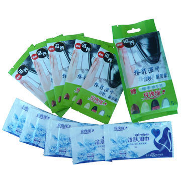 10pcs Individual Package Shoe Cleaning Wet Wipes