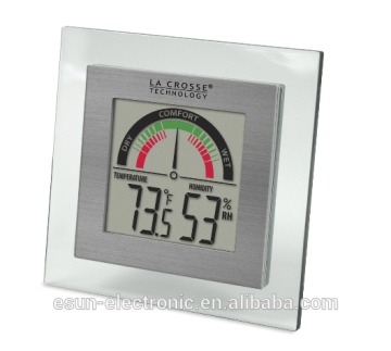 Hot selling in Amazon ESUN Technology EN5301F indoor desktop digital Thermometer/Hygrometer with Comfort Meter