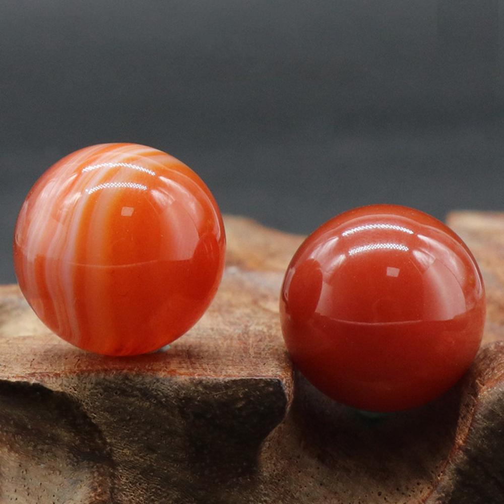 Bolas de chakra de carnalario rojo de 20 mm para alivio del estrés meditación balanceando la decoración del hogar bulones esferas de cristal pulido