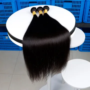 Full Cuticle Aligned Silky Straight 4 Bundles Brazilian Hair Bundles 100% Virgin Human Hair Extensions