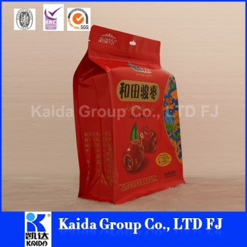 high quality cheap custom quad seal packaging pouch