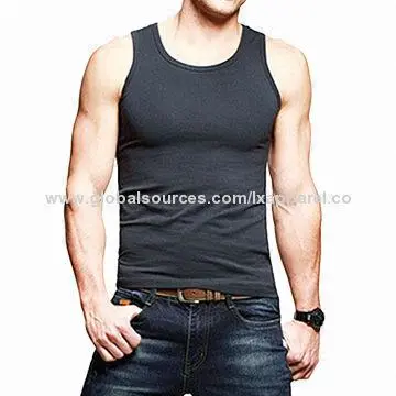 Men's Slimming Vest, OEM/ODM Services Available