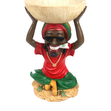 Factory  wholesale new  tobacco ashtray Creative Character Shape Round Resin Large Ashtray
