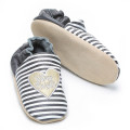 Newborn Heart Print Baby Soft Leather Shoes