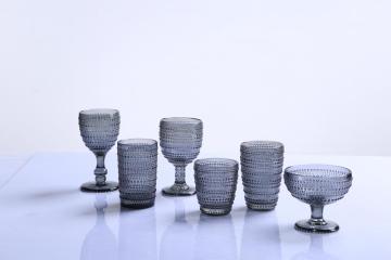 Smoke Colored Highball Drinking Glass Tumbler