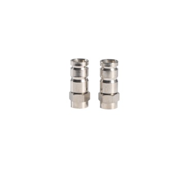 RF Coaxial F Male Plug Compression Connector for RG6 Cable