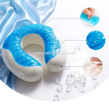 Cooling Gel U-shaped Neck Travel Pillow Memory Foam neck Pillow