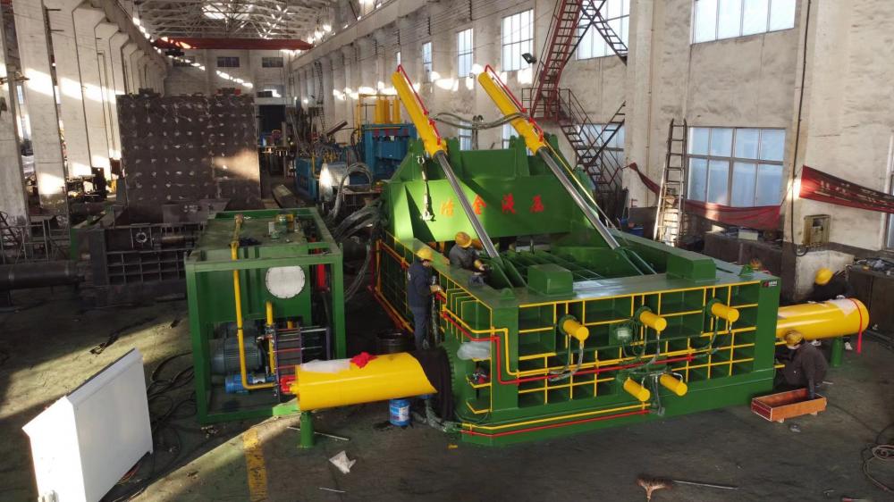 High Density Ferrous Non-ferrous Scrap Metal Press Machines