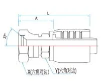 Universal Use High Quality Male Sjn Straight Hydraulic One Piece Fitting