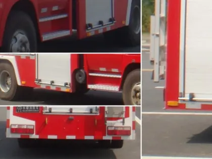 Dongfeng 3Ton used tiller fire trucks for sale
