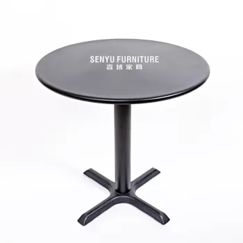 Hot Selling Steel Frame Small Round Tray Metal End Table Outdoor Dining Set