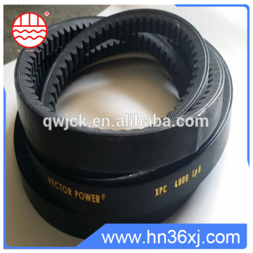 Small order grease/oil resistant cogged rubber v belts